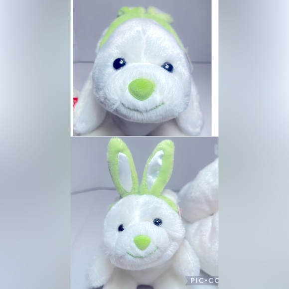 BNWT GUND SNUFFLES 4033518 w GREEN BUNNY EARS 10”and LIL SNUFFLES 4033519 - Picture 15 of 16
